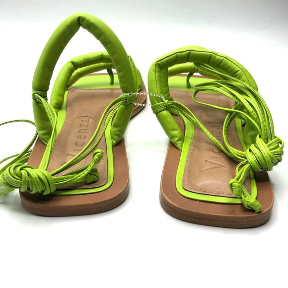 Free People Vicenza Belize Square Toe Wrap Sandals Green  US 7 - Picture 4 of 8